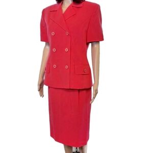 Oleg Cassini Skirt and Jacket Set Size 8